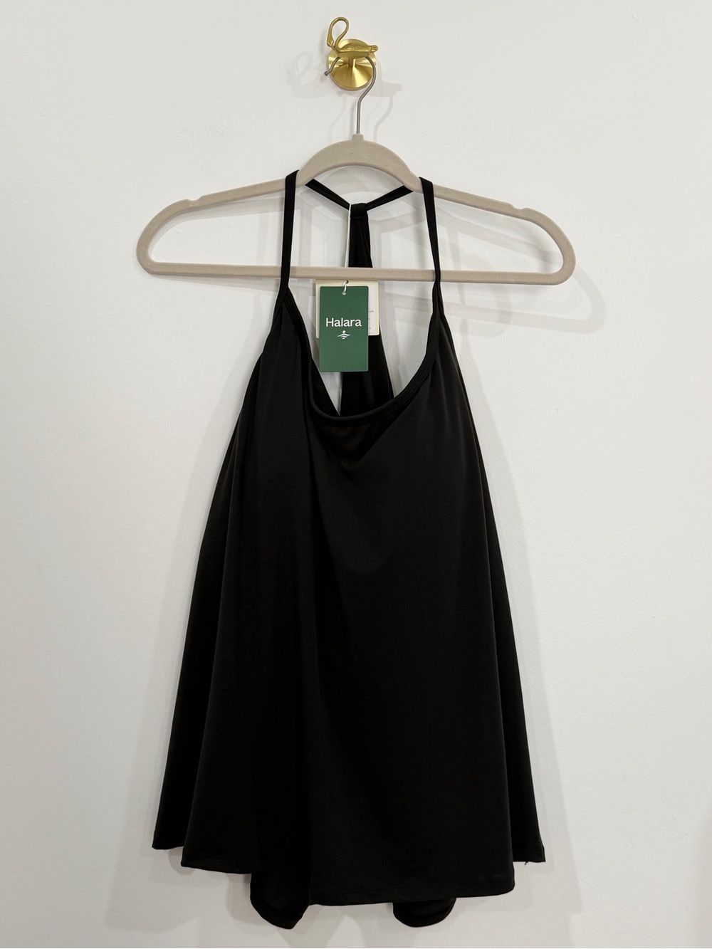 Halara Plus Size SoftlyZero Airy Halter Draped Yoga Sports Top-UPF50 - Picture 3 of 6